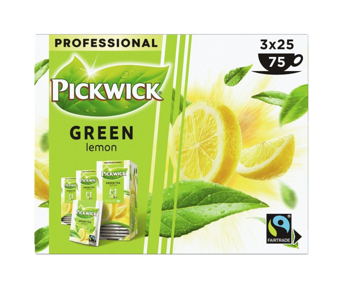 Pickwick Theezakjes Groen Orig.Lemon 3x25st